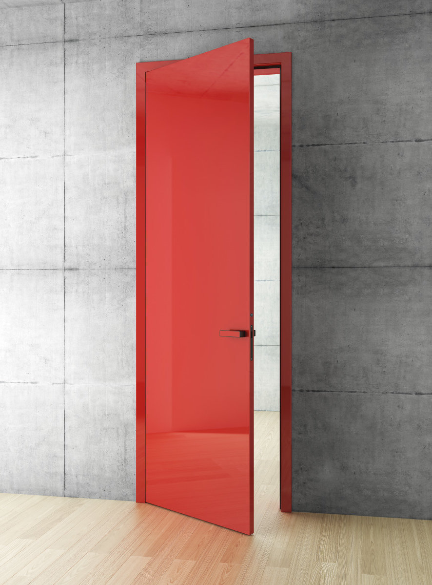 Kvalitní interiérové dveře Millenium značky HANÁK v červeném laku.
